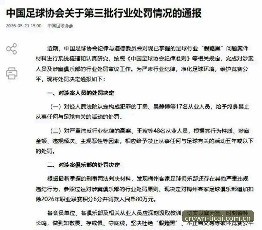 揭秘足协第三批禁足名单背后的黑幕：17人终身禁赛，48人重罚，中国足球的黑暗真相浮出水面